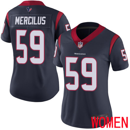 Houston Texans Limited Navy Blue Women Whitney Mercilus Home Jersey NFL Football #59 Vapor Untouchable